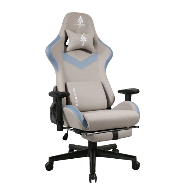 Partner Gaming Chair with Rectractible Footrest Fabric Cover New Model