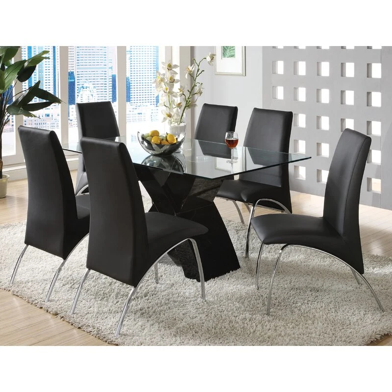 Nordic Luxury Living Room Hotel PU Leather Modern Dining Chairs