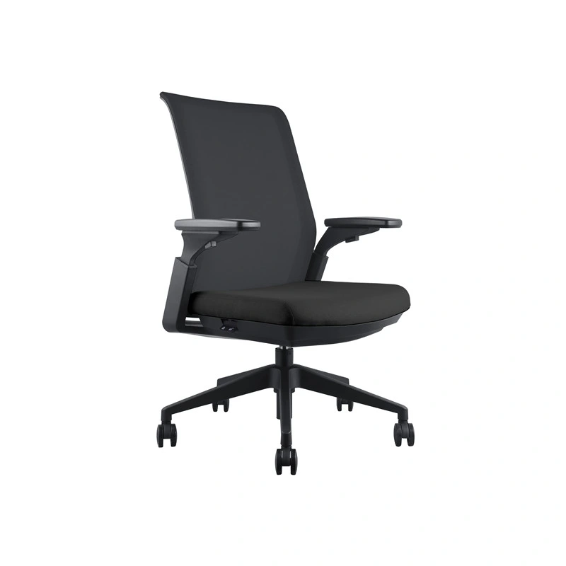 Various Color Options Nylon Frame Middle Mesh Back with Hidden Exclusive Headrest High Density Mould Foam Office Chair