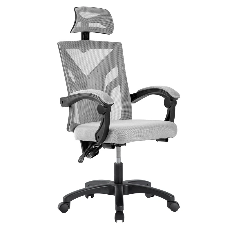 Comfortable Office Desk Chairs with Wheels Mesh Chair Back Fabric Office Chair Height Can Be Adjusted Nylon Leg