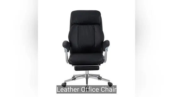 Exclusive Design Swivel High Back Executive Ergonomic Leather Office Chair with Footrest
