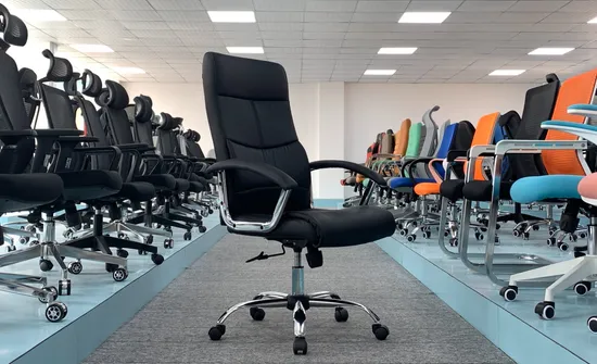 Lift Massage Revolving Gaming Black PU Leather Metal Plastic Swivel Modern Home Office Chair