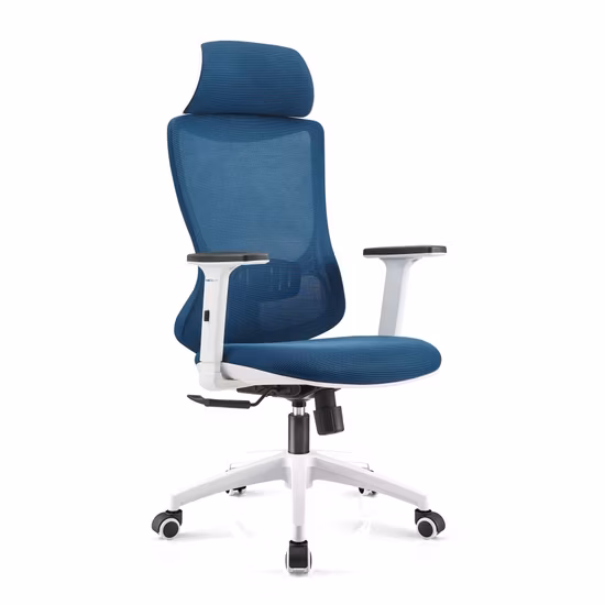 High Back Executive Mesh Swivel Ergonomics PU + PVC Cover 62*22.5*55cm Office Chair
