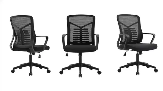 Soft Mesh Fabric High Back Plastic Rocking Swivel Ergonomic Office Executive Boss Chair