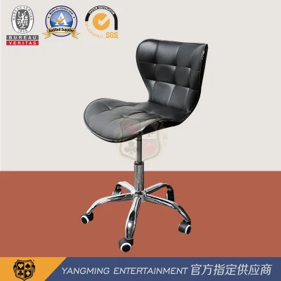 Black Can Be Customized Stainless Steel Pulley Rotating Lifting Poker Table Gaming Table and Chairs Ym