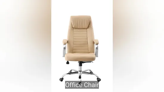 New Modern High Quality Luxury PU Leather Office Chair Chromed