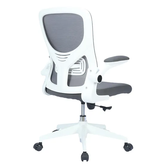 Medium Grey Fabric Back Chair Gaming Chair with Flip