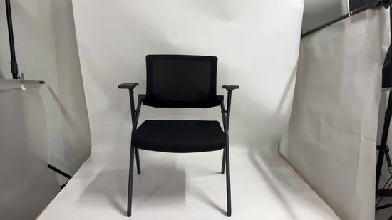 Conference Room Chairs Study Desk Training Chair with Writing Pad 