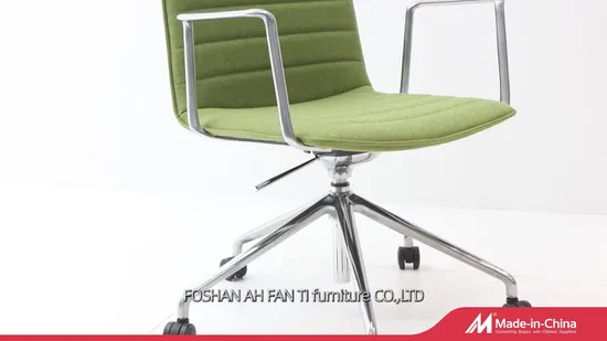 Black PU Synthetic Leather Office Furniture Conference Meeting Room Chair 