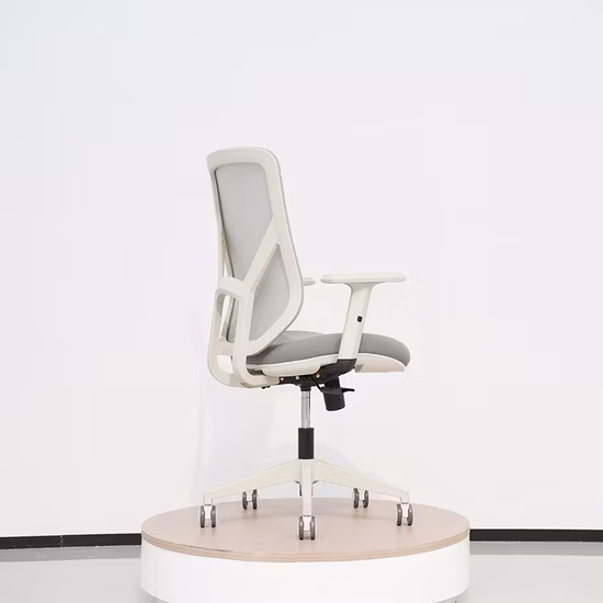 2023 New Products Medium Back Mesh Chair in Grey Frame Office Mesh Swivel Chairs