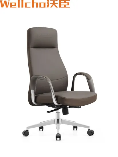 Executive Boss High Back PU Leather Swivel Adjustable Furniture Office Chair 