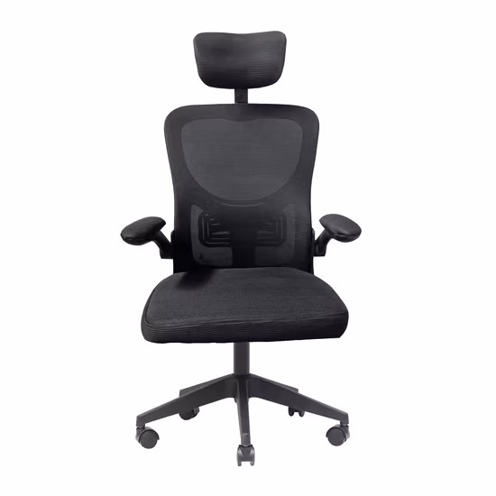Modern Swivel Armrest Fabric Chair Office Furniture Executive Adjustable Wheels Mesh Office Chair