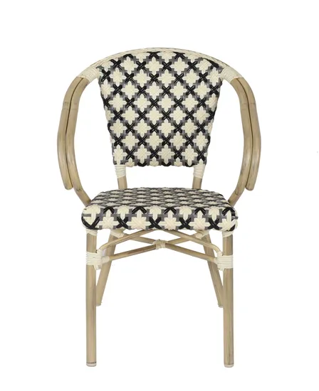 Stylish Outdoor Living Room Chair with Modern Rattan Weave Design for Relaxing Balcony Indoor 