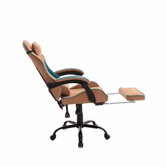 Leather Video Gaming Chair for Adult Teen and Kid Gamers with Pedestal Base Armrest and Headrest