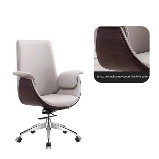 White Racing Office Chair Comfortable Boss Reclining Swivel Chair Executive Leather Ergonomic Office Chair with Luxury 