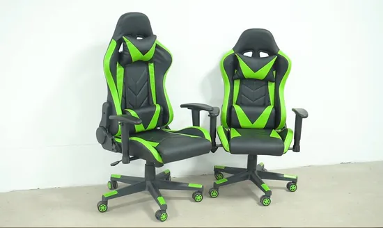 Apple Green Kids Gaming Chair Youth Size Computer Gamer Chair 