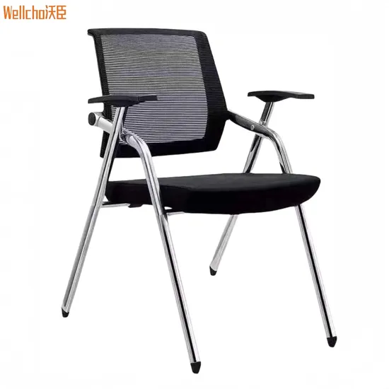 Mesh Conference Fabric Foldable Stackable School Meeting Visitor Office Chair 