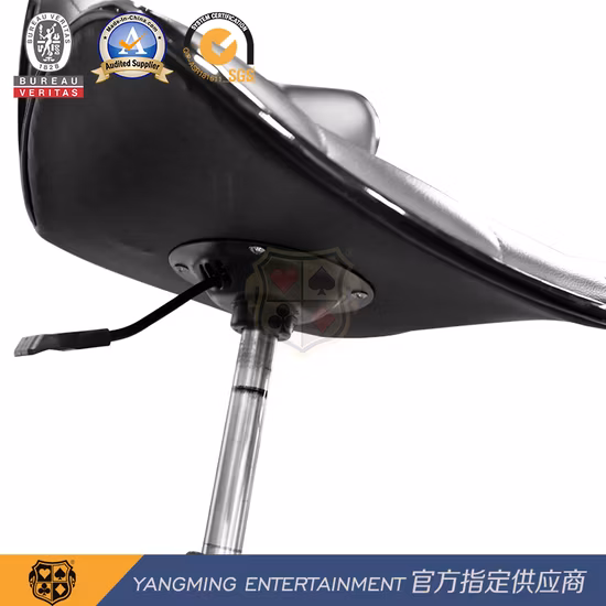 Black Can Be Customized Stainless Steel Pulley Rotating Lifting Poker Table Gaming Table and Chairs Ym