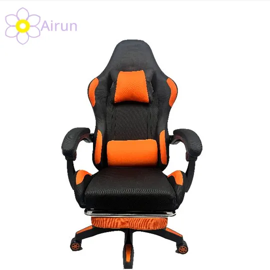 Black and White Scorpion Ergonomic Computer Office Reclining PU Leather Racing Gaming Chair with Footrest 