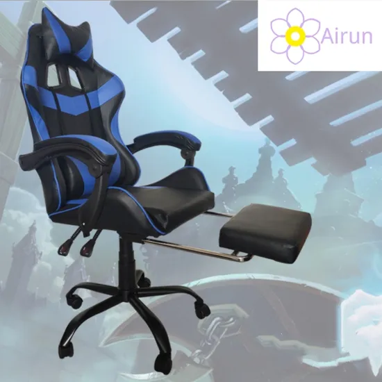 Luxury Gaming Gamer Computer Chair Massage PU Leather LED RGB Purple Black White Pink Scorpion Racing Gaming Chair with Footrest 