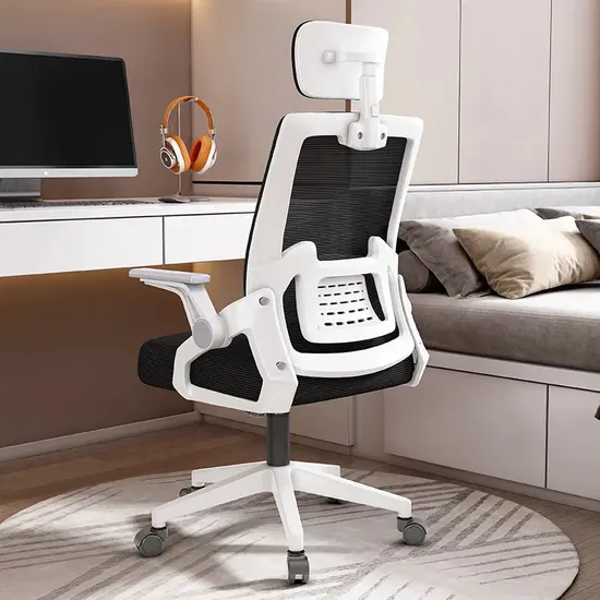 Hot Selling Luxury Comfortable Fabric Mesh Swivel Ergonomic Adjustable Office Chair 