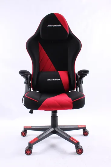 Wholesale High Quality Fabric Gaming Chairs with Patent Armrest and Heatable Seat 